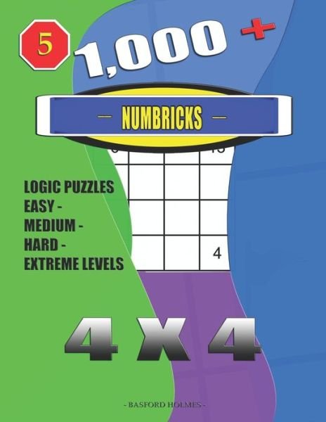 Cover for Basford Holmes · 1,000 + Numbricks 4x4 (Pocketbok) (2020)