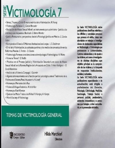 Cover for Cesar Fortete · Victimologia 7: Temas de victimologia general - Victimologia (Paperback Book) (2021)