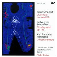 Hartmann - Schubert / Streicherakademie Bozen / Bernius - Musiikki - Carus - 0409350832307 - tiistai 9. joulukuuta 2008