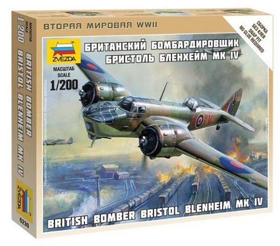 Cover for Zvezda · ZVEZDA - 1/200 British Bomber Bristol Blenheim Iv (Leksaker)