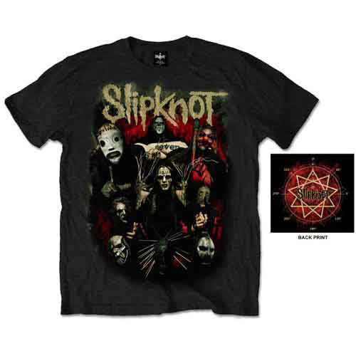 Slipknot Unisex T-Shirt: Come Play Dying (Back Print) - Slipknot - Gadżety - ROFF - 5055295362307 - 19 stycznia 2015