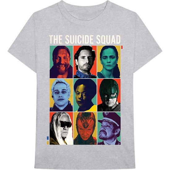 Cover for Suicide Squad - The · The Suicide Squad Unisex T-Shirt: 9 Squares (T-shirt) [size S] [Grey - Unisex edition]