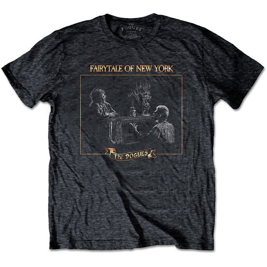 The Pogues Unisex T-Shirt: Fairytale Piano - Pogues - The - Merchandise -  - 5056561006307 - October 14, 2021