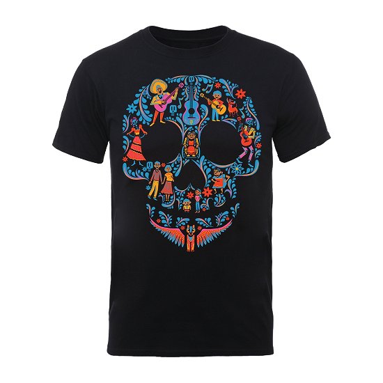 Cover for Disney · Disney: Coco Skull Pattern (T-Shirt Unisex Tg. S) (N/A) [size S] [Black edition] (2018)