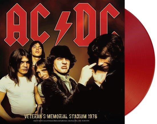 Cover for AC/DC · Veterans Memorial Stadium 1978 (Red Vinyl) (LP) [Limited edition] (2023)