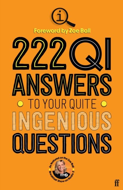 Cover for QI Elves · 222 QI Answers to Your Quite Ingenious Questions (Paperback Bog) [Main edition] (2022)