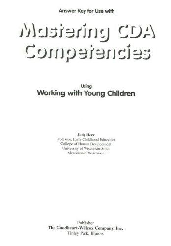 Cover for Judy Herr · Mastering Cda Competencies Answer Key (Paperback Book) [Answer Key edition] (2002)