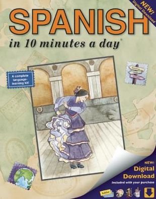 Cover for Kershul, Kristine, MA · SPANISH in 10 minutes a day®: New Digital Download (Taschenbuch) [Seventh edition] (2015)