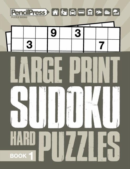 Cover for Adults Activity Books · Large Print Hard Puzzles Book 1 (Pocketbok) (2018)