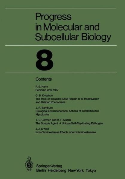 Cover for J R Bamburg · Progress in Molecular and Subcellular Biology - Progress in Molecular and Subcellular Biology (Paperback Book) [Softcover reprint of the original 1st ed. 1983 edition] (2011)