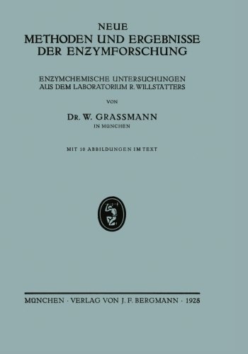 Cover for Na Grassmann · Neue Methoden Und Ergebnisse Der Enzymforschung: En?ymchemische Untersuchungen Aus Dem Laboratorium R. Willstatters (Pocketbok) [1928 edition] (1928)