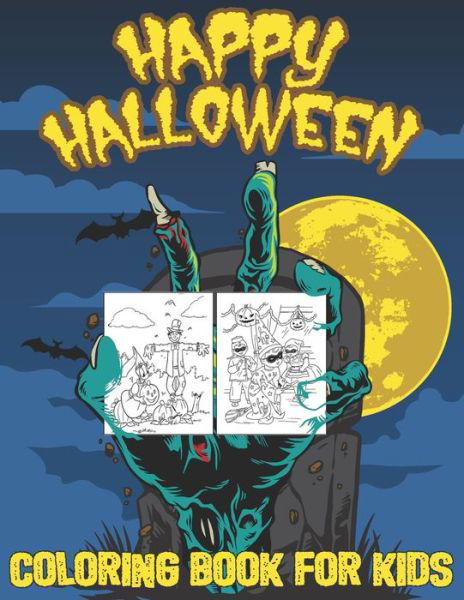 Cover for The Universal Book House · Happy Halloween Coloring Book For Kids (Taschenbuch) (2020)