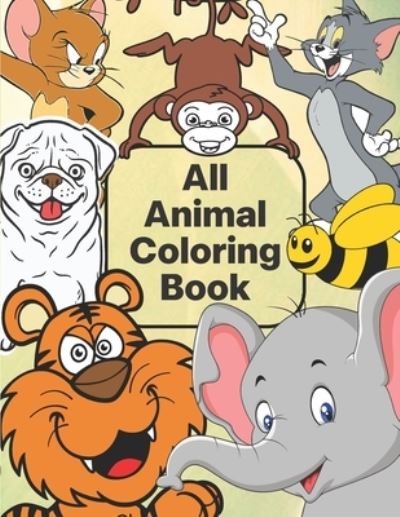 Cover for Animal Coloring Book · All animal coloring book (Paperback Book) (2021)