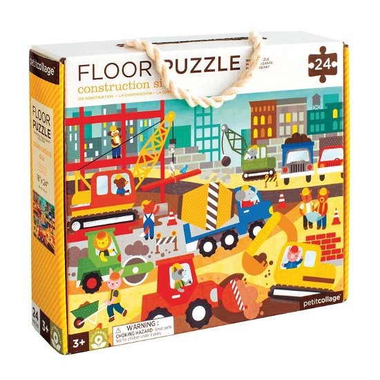Construction Site Floor Puzzle - Petit Collage - Board game - Wild & Wolf Ltd. - 0736313543308 - August 1, 2017