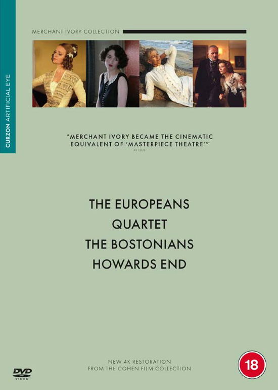 Quartet / Howards End / The Bostonians / The Europeans - James Ivory - Filme - Artificial Eye - 5021866898308 - 19. Oktober 2020
