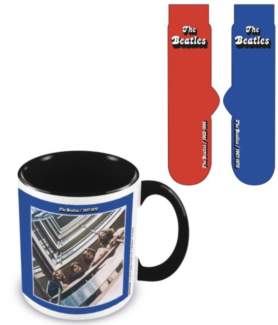 Cover for The Beatles · The Beatles (Red And Blue) Mug &amp; Sock Set (MERCH) (2024)