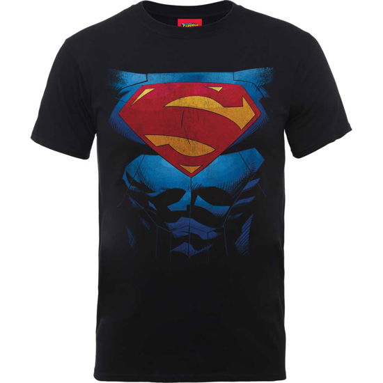 Cover for DC Comics · DC Comics Unisex Tee: Superman Pectacular Logo (TØJ) [size S] [Black - Unisex edition] (2016)