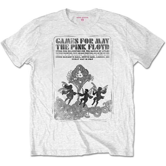 Pink Floyd Unisex T-Shirt: Games For May B&W - Pink Floyd - Merchandise -  - 5056368637308 - 