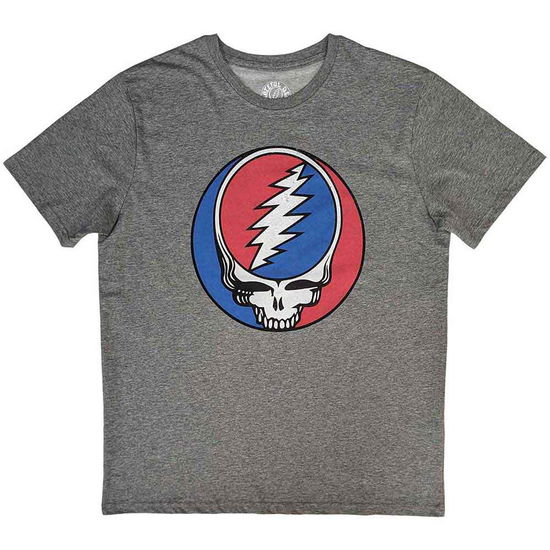 Cover for Grateful Dead · Grateful Dead Unisex T-Shirt: Steal Your Face Classic (T-shirt) [size XS] [Grey - Unisex edition]