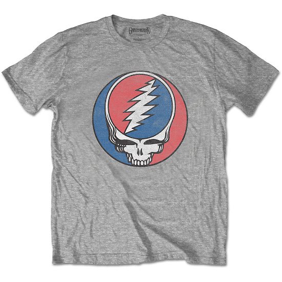 Cover for Grateful Dead · Grateful Dead Unisex T-Shirt: Steal Your Face Classic (T-shirt) [size XS] [Grey - Unisex edition]