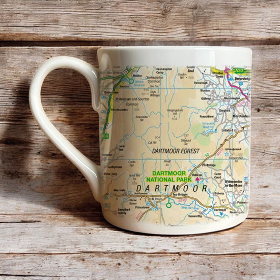 Cover for OS Map Bone China Mug - Dartmoor National Park (MERCH) (2025)