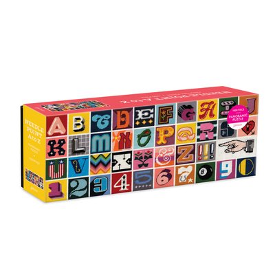 Needlepoint A to Z 1000 Piece Panoramic Puzzle - Galison - Brætspil - Galison - 9780735365308 - 27. juli 2020