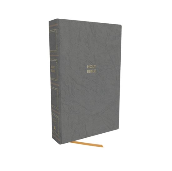 Cover for Thomas Nelson · KJV Holy Bible: Paragraph-style Large Print Thinline with 43,000 Cross References, Gray Hardcover, Red Letter, Comfort Print: King James Version (Innbunden bok) (2023)