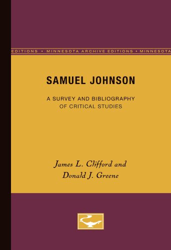 Samuel Johnson: A Survey and Bibliography of Critical Studies - James L. Clifford - Bøger - University of Minnesota Press - 9780816657308 - 23. november 1970