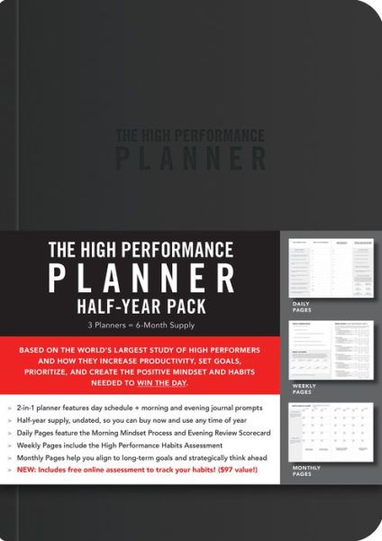 Cover for Brendon Burchard · High Performance Planner Half-Year Pack: 3 Planners = 6-Month Supply (Paperback Book) (2018)