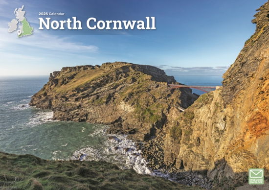 North Cornwall A4 Calendar 2025 - Carousel Calendars - Książki - Carousel Calendars - 9781529840308 - 3 maja 2024