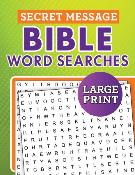 Cover for Secret Message Bible Word Searches Large Print (Book) (2019)