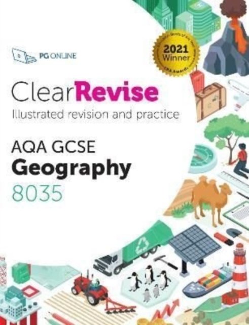 Cover for PG Online · ClearRevise AQA GCSE Geography 8035 (Paperback Book) [Large type / large print edition] (2022)