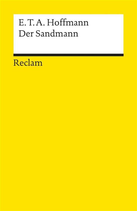 Cover for Hoffmann · Reclam UB 00230 Hoffmann.Sandmann (Book)