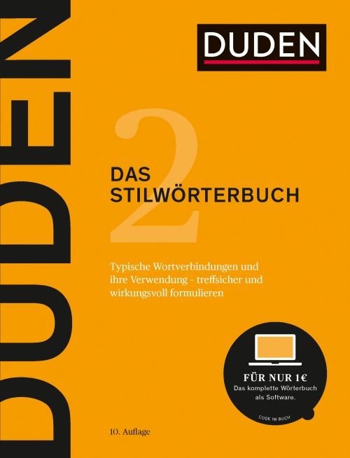Der Duden in 12 Banden: 2 - Das Stilworterbuch - Duden - Bücher - Bibliographisches Institut & FA Brockhau - 9783411040308 - 1. April 2017
