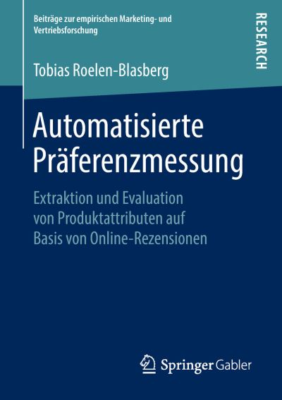 Cover for Roelen-Blasberg · Automatisierte Praeferenzmessung (Book) [1. Aufl. 2019 edition] (2018)