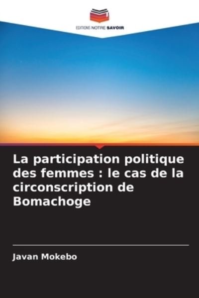 Cover for Javan Mokebo · La participation politique des femmes (Paperback Book) (2021)