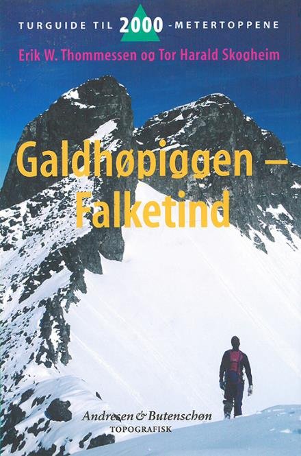 Turguide til 2000-metertoppene: Galdhøpiggen-Falketind : turguide til 2000-metertoppene - Erik W. Thommesen - Bøger - Topografisk forlag - 9788279810308 - 15. august 2006