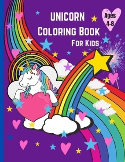 Unicorn Coloring Book for Kids Ages 4-8 US Edition - Yka Bloomfield - Kirjat - Independently Published - 9798702968308 - maanantai 1. helmikuuta 2021
