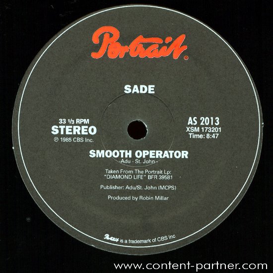 Cover for Sade · Smooth Operator (12&quot;) (2012)