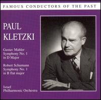 Cover for Kletzki / Israel Philharmonic Orchestra · Paul Kletzki Conducting Mahler / Schumann (CD) (2007)