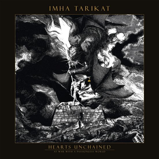 Cover for Imha Tarikat · Hearts Unchained - At War With A Passionless World (Smokey Marble Vinyl) (LP) (2022)