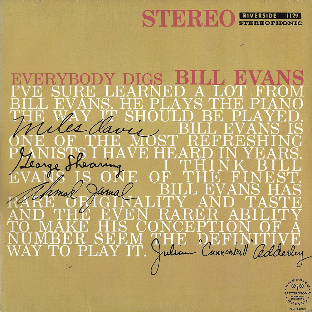 Everybody Digs Bill Evans (Mono Mix) RSD 2024 edition