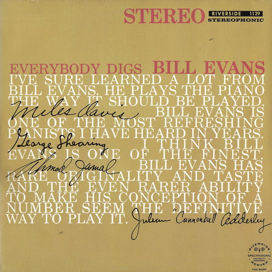 Cover for Bill Evans Trio · Everybody Digs Bill Evans (Mono Mix) (LP) [RSD 2024 edition] (2024)