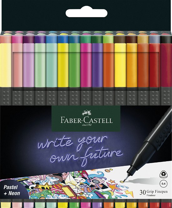 FABER-CASTELL Grip Fineliner farbsortiert 0,4 mm - Faber - Muu - Faber-Castell - 4005401516309 - torstai 13. lokakuuta 2022