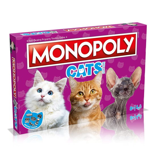 Cats Monopoly Game - Monopoly Cats Edition Boardgames - Książki - WINNING MOVES - 5036905051309 - 1 marca 2024