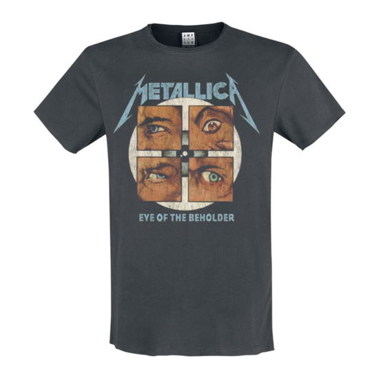 Metallica - Eye Of The Beholder Amplified Vintage Charcoal Small T-Shirt - Metallica - Produtos - AMPLIFIED - 5054488675309 - 