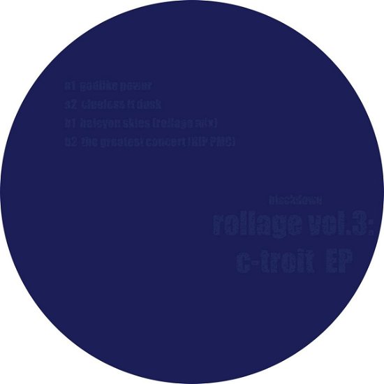 Rollage Vol.3: C-troit EP - Blackdown - Musique - Keysound Recordings - 5055300394309 - 21 juillet 2017