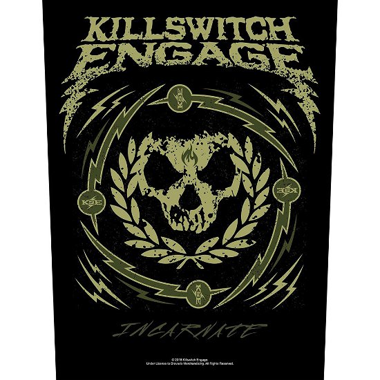 Cover for Killswitch Engage · Killswitch Engage Back Patch: Skull Wreath (MERCH) [Black edition] (2019)