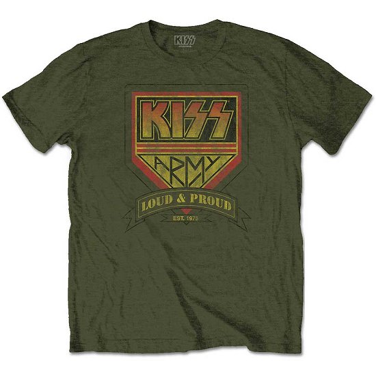Cover for Kiss · KISS Unisex T-Shirt: Loud &amp; Proud (T-shirt) [size M] [Green - Unisex edition] (2020)
