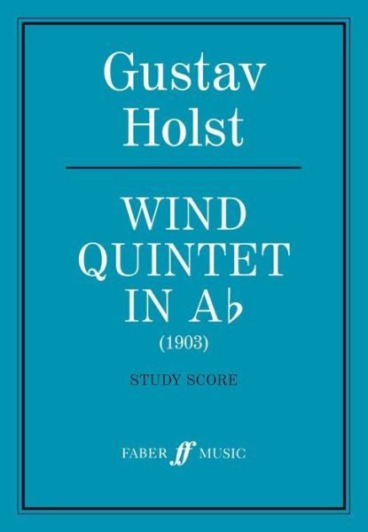 Cover for Gustav Holst · Wind Quintet in A-Flat (Paperback Book) (1998)